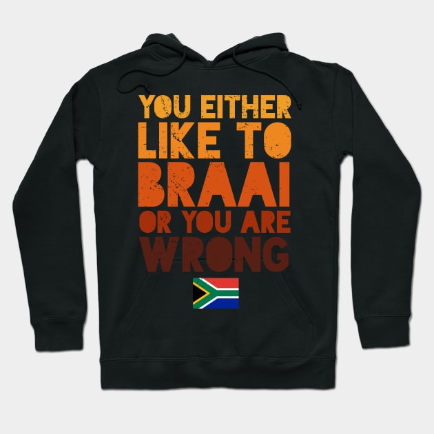 Like To Braai Joke South Africa Hoodie by BraaiNinja